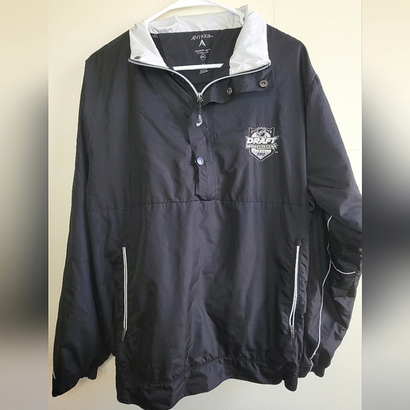 Men's Antigua 2012 NHL Draft Pullover Quarter Snap Jacket, Size Medium - Picture 1 of 4